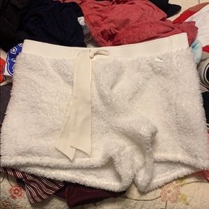 the FUZZIEST hollister shorts